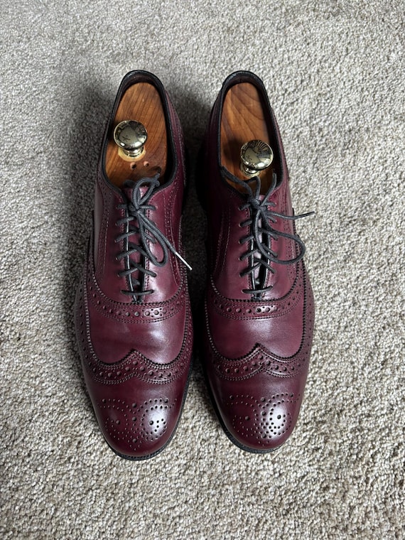 Vintage Allen Edmonds Jefferson 2.0 Merlot Wingtips Independence