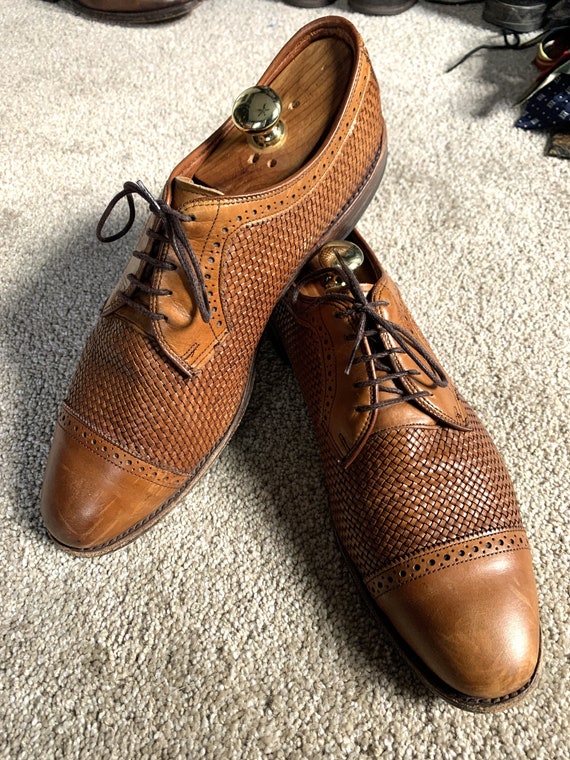 Newer Vintage Allen Edmonds Shreveport Woven Cap Toe Shoes 13B