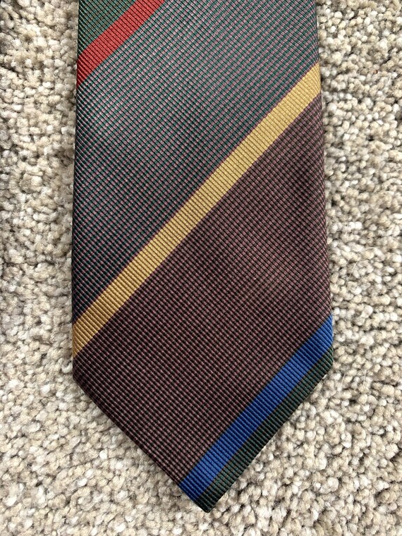 Newer Vintage Charvet Multicolor Stripe Patterned 