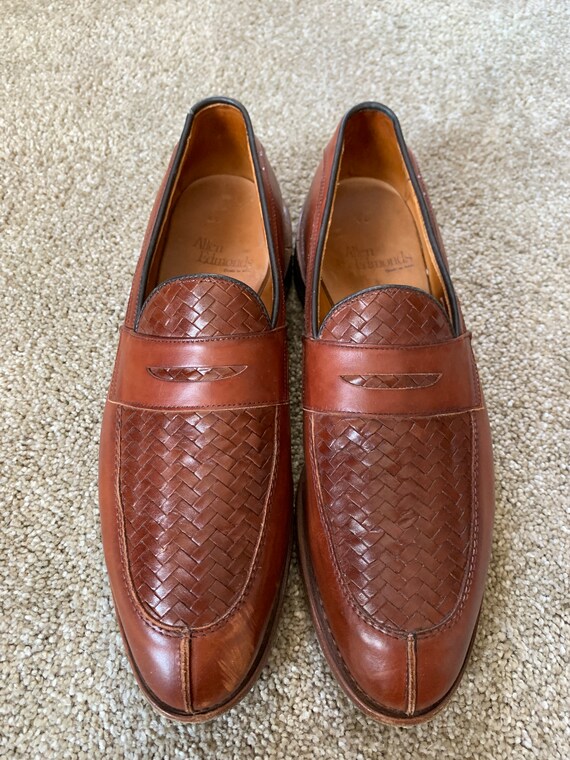 Vintage Allen Edmonds Foley Brown Woven Loafers 10B - Etsy display picture 2