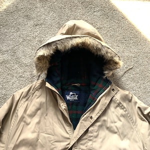 Vintage 80s Woolrich Tan Blanket Lined Parka XL - Etsy