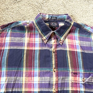 India Madras Shirt - Etsy