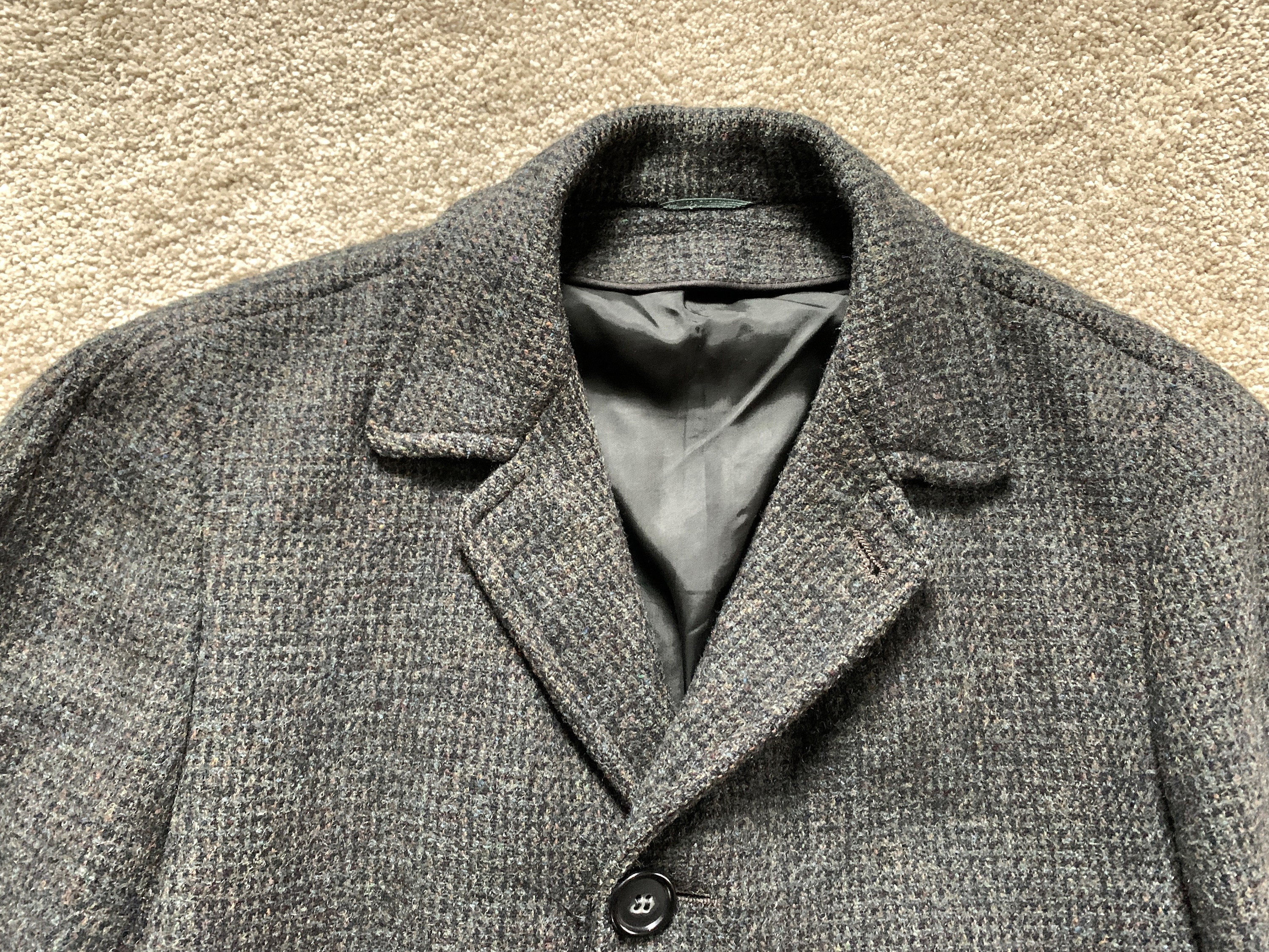 Vintage 50s Stetson Deluxe Harris Tweed Overcoat 38 - Etsy India