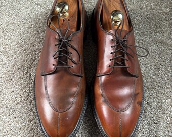 【Feichong11】Allen Edmonds WALTON Uチップ Vintage Allen Edmonds Walton Brown Split Toe Shoes 13B - Etsy