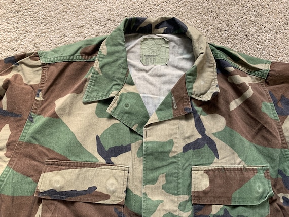 Vintage 80s Military Woodland Camo Jacket Small Regular - Etsy Vintage 80s Military Woodland Camo Jacket Small Regular - Etsy