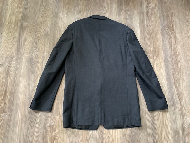 Vintage 50s DAKS Dark Blue Suit 39L 35x30
