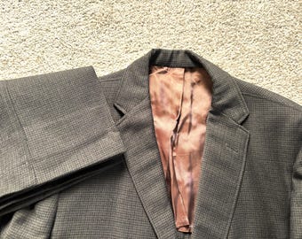 Vintage Late 50's - Early 60's -oxxford- Men's Suit Jacket. Brown