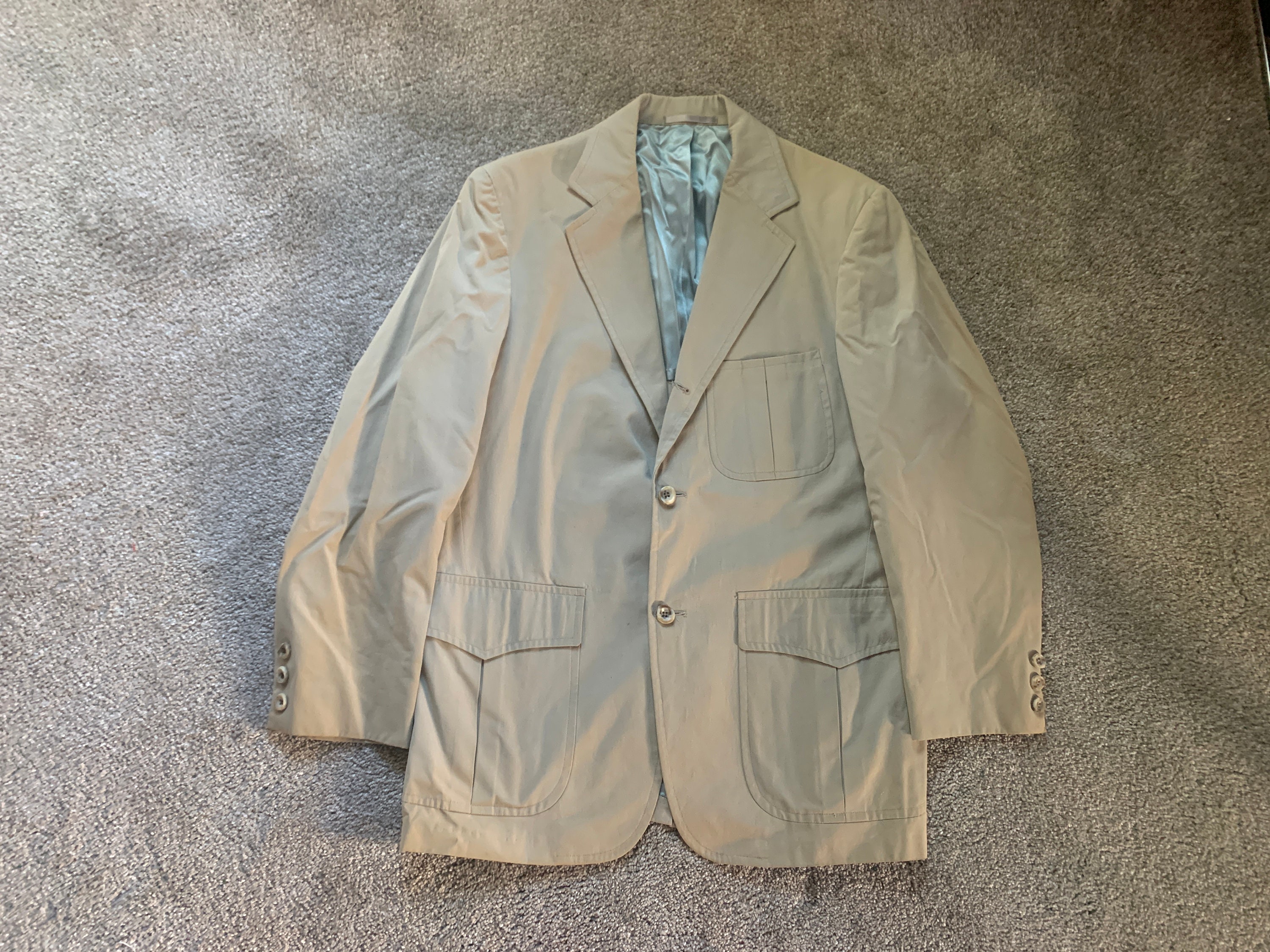 Vintage 70s Abercrombie & Fitch Khaki Safari Sack Jacket Vintage 70s Abercrombie & Fitch Khaki Safari Sack Jacket