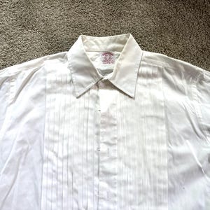 Vintage 90s Brooks Brothers Tuxedo Shirt 15 1/2-4