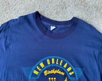 Vintage 80s New Orleans Bourbon St T Shirt Large