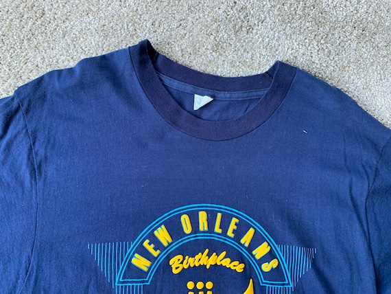 Vintage 80s New Orleans Bourbon St T Shirt Large - image 1