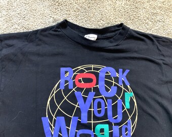 Vintage 1995 Rock and Roll Hall of Fame Concert Prince Cleveland T 