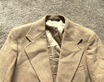 Vintage 70s Palm Beach Tan Tweed Sport Coat 37