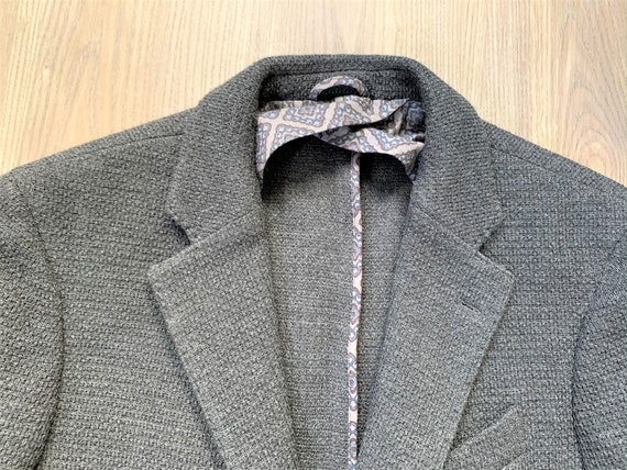 Newer Vintage Altea Gray Crunchy Knit Sport Coat … - image 1