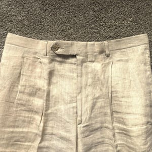 80s Mens Linen Pants - Etsy