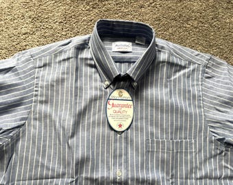 Vintage Brooks Brothers USA Made White Oxford Cloth Shirt OCBD 15
