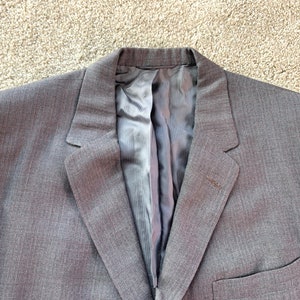 Vintage 50s Botany 500 Gray Red Flecked Sport Coat 43R