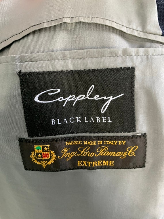 Neuer Vintage Coppley Black Label Blaue aufgesetzte Tasche Loro 