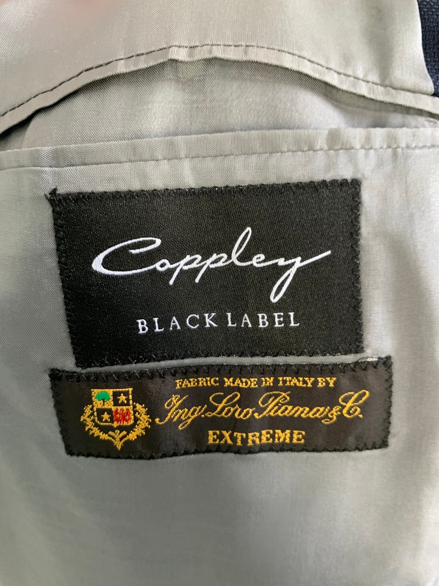 Neuer Vintage Coppley Black Label Blaue aufgesetzte Tasche Loro 