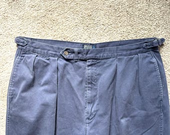 Vintage 90s Polo Ralph Lauren Blue Chino Pants USA Made 39x30 - Etsy