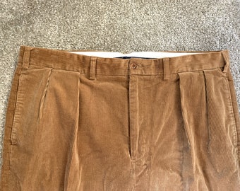 Vintage Polo Ralph Lauren Big Andrew Pant Tan Corduroy Pants 42x34