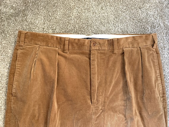 Vintage Polo Ralph Lauren Big Andrew Pant Tan Corduroy Pants 42x34