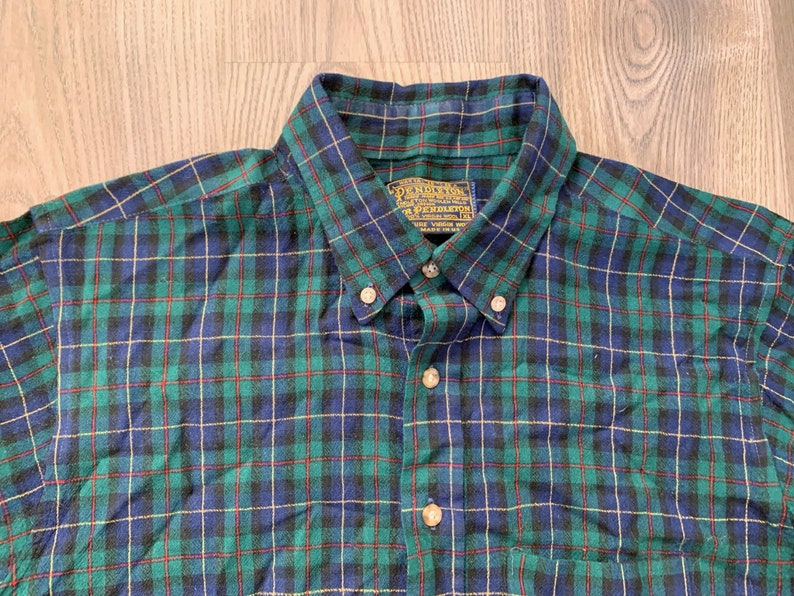 Vintage 80s Pendleton Mac Lean Tartan Flannel Shirt XL