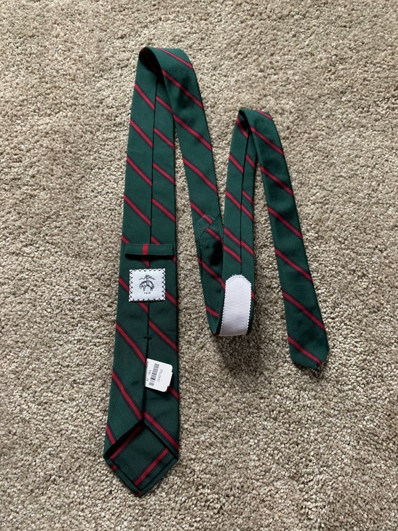 Deadstock Vintage Brooks Brothers Black Fleece Green Red Repp 