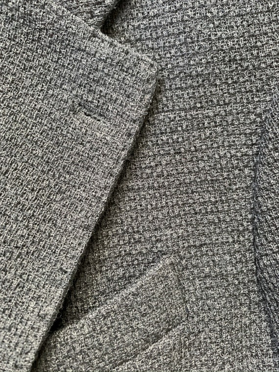 Newer Vintage Altea Gray Crunchy Knit Sport Coat … - image 4