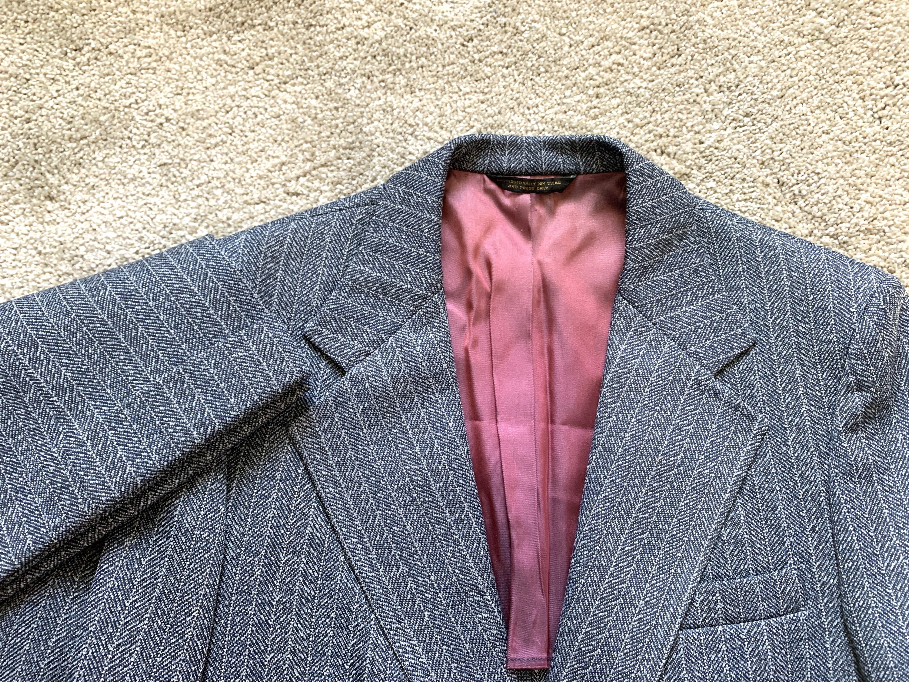 【ヴィンテージ】Palm Beach スーツ USA製 Vintage 70s Palm Beach Blue Gray Patterned Suit 40R, 34x29 - Etsy