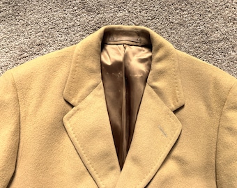 Vintage 60s Gary McDonald Camel Coat 38S