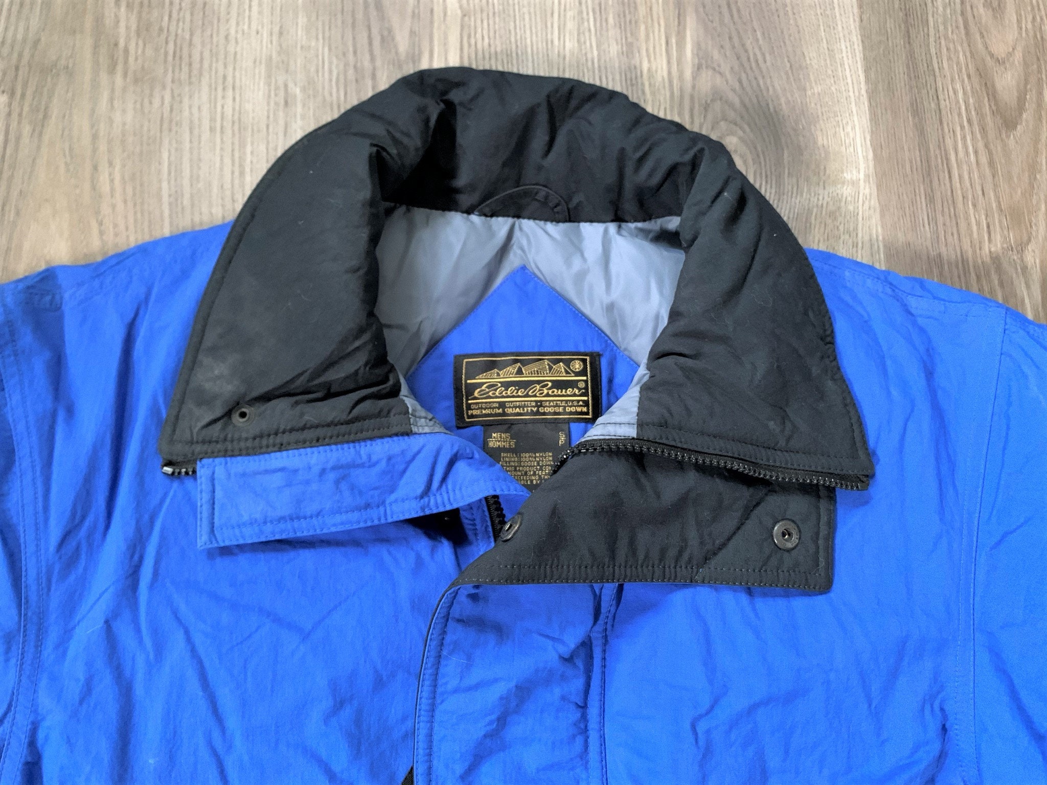 Vintage 80s Eddie Bauer Blue Goose Down Coat Small - Etsy