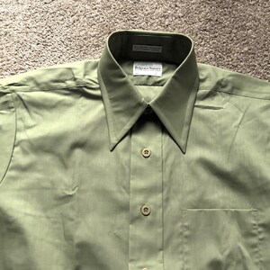 Deadstock Vintage 70s Career Club Light Green Shirt 16-2