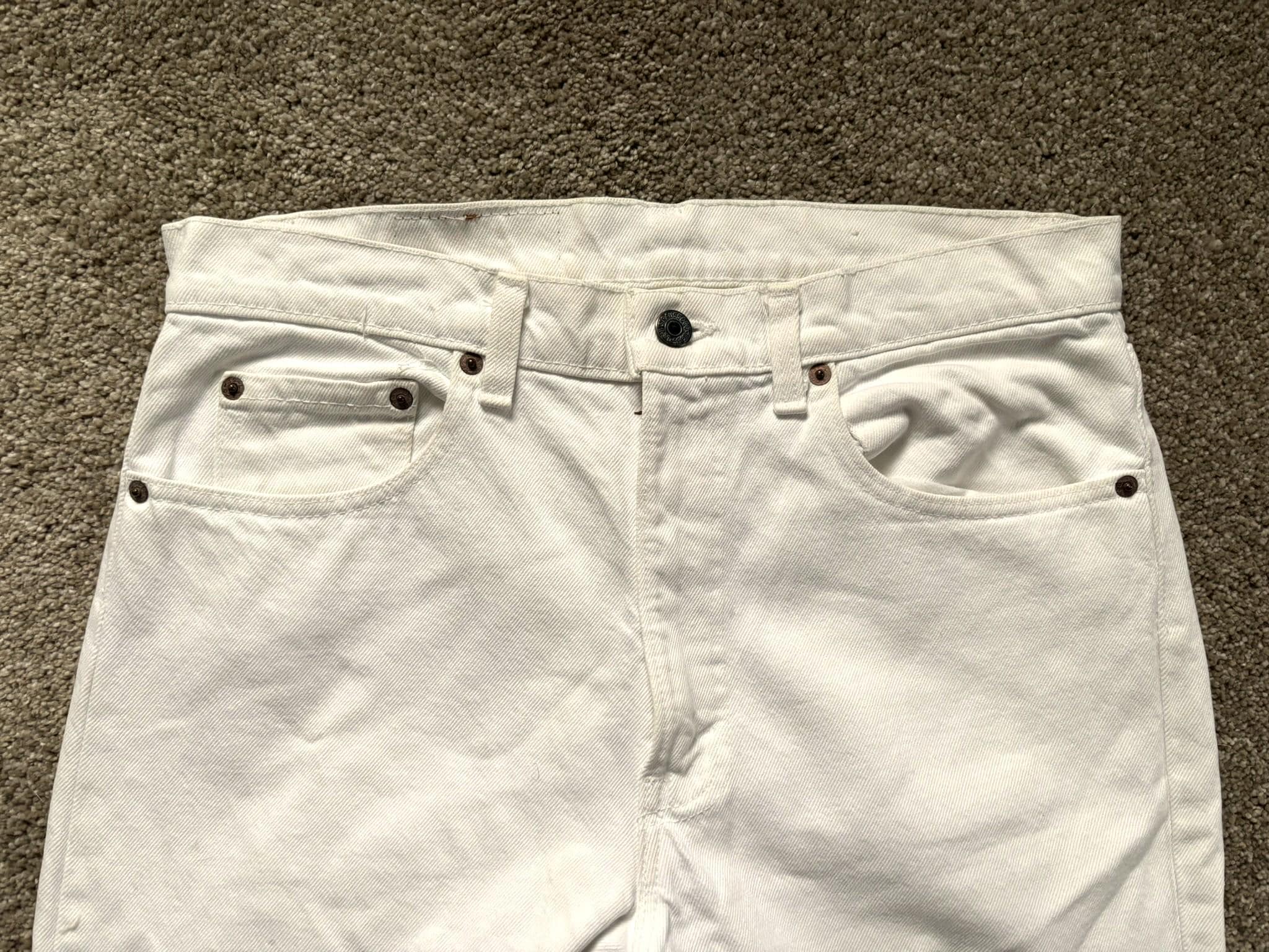 White 505 Levis - Etsy