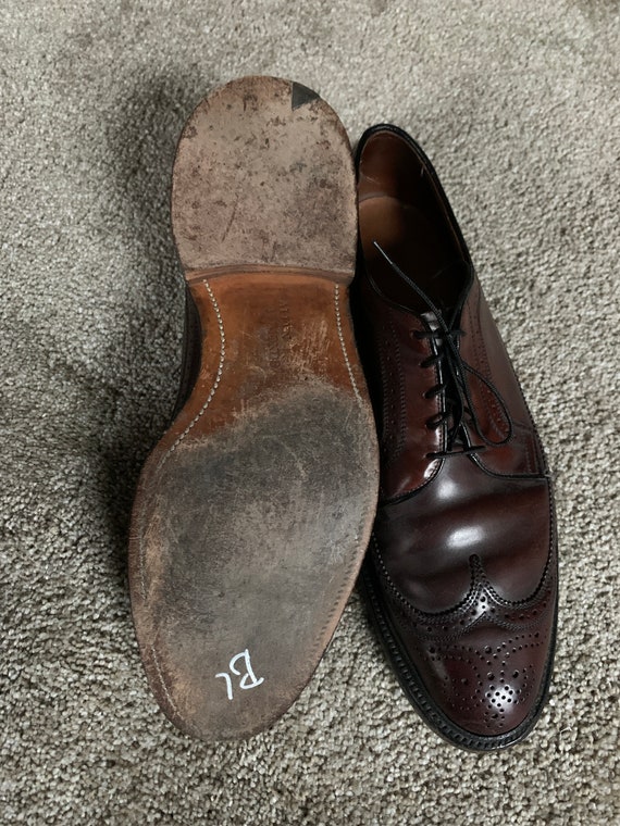 Vintage 80s Allen Edmonds Macneil Burgundy Shell Cordovan Vintage 80s Allen Edmonds Macneil Burgundy Shell Cordovan