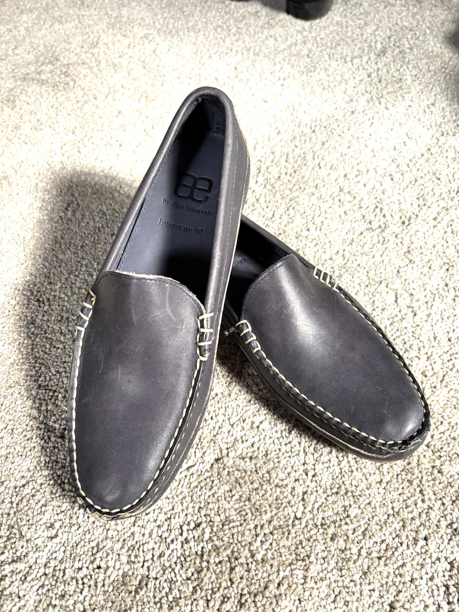 Vintage Allen Edmonds Interstate 90 Blue Driving Moc Loafer  display picture 2