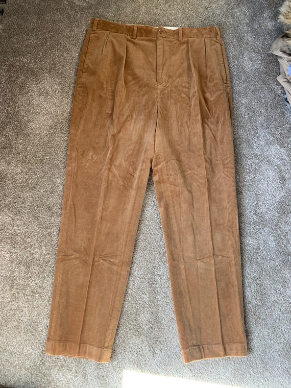 Vintage Polo Ralph Lauren Big Andrew Pant Tan Corduroy Pants 42x34