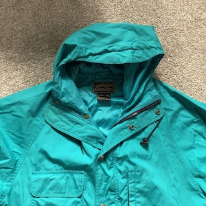Vintage 80s Eddie Bauer Teal Green Parka Medium