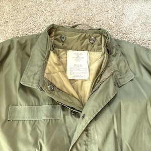 Vintage 70er Jahre Vietnam Ära M65 Fishtail Parka Klein mit Liner