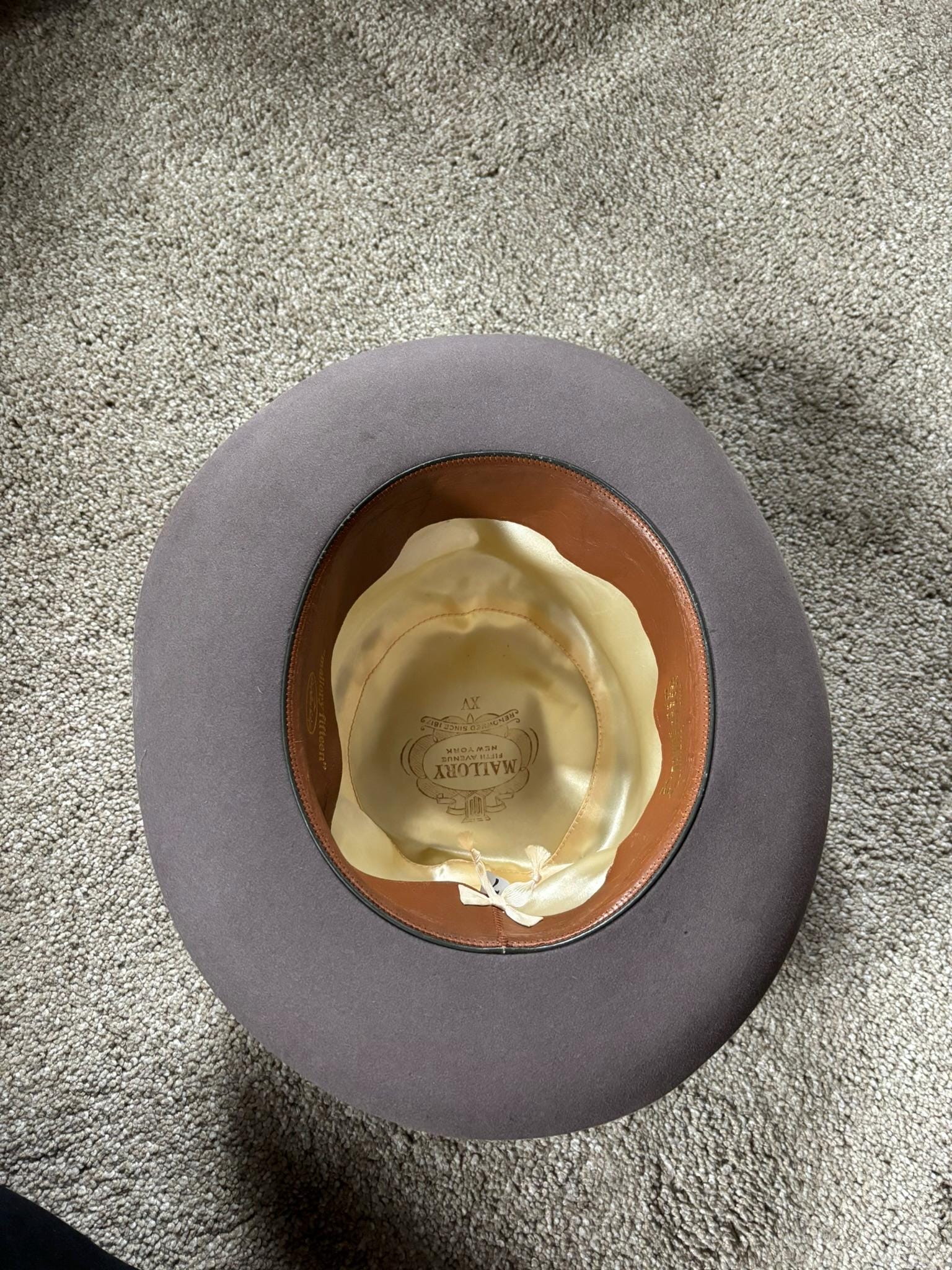 Vintage 1950s Mallory Fifteen Gray Fedora 7 - Etsy