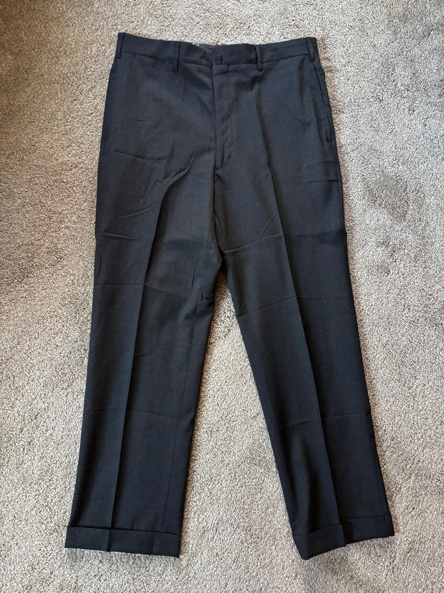 Vintage 70s Brooks Brothers Gray Worsted 3 Roll 2 Sack Suit 41 ML