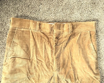 Vintage 70s Brooks Brothers Tan Corduroy Pants 36x29