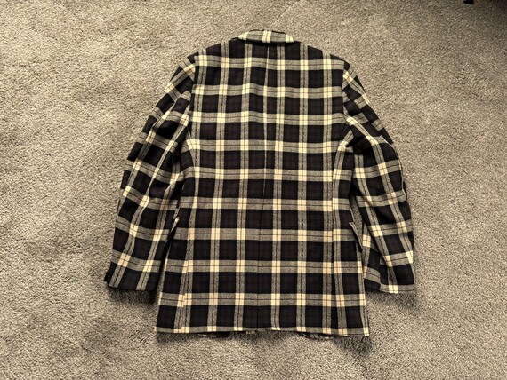 Vintage 70s Brown Tan Plaid Sport Coat 36 - Etsy