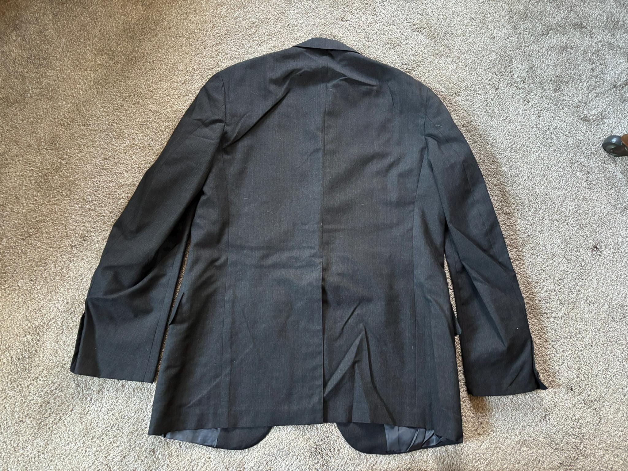 Vintage 70s Brooks Brothers Gray Worsted 3 Roll 2 Sack Suit 41 ML