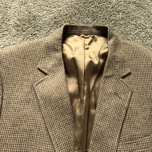 Vintage 80s Beige Tweed Sport Coat