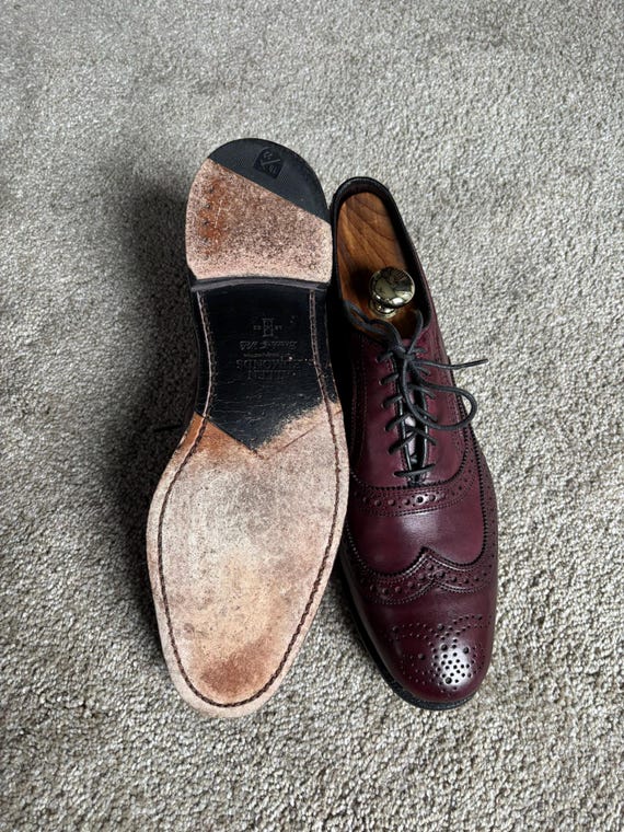 Vintage Allen Edmonds Jefferson 2.0 Merlot Wingtips Independence