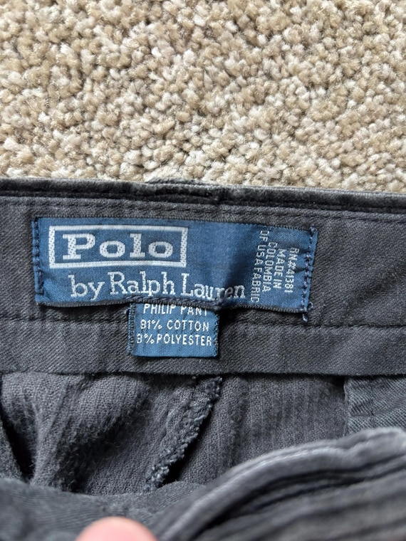Vintage Polo Ralph Philip Pant Black Corduroy Pants 34x30 - Etsy