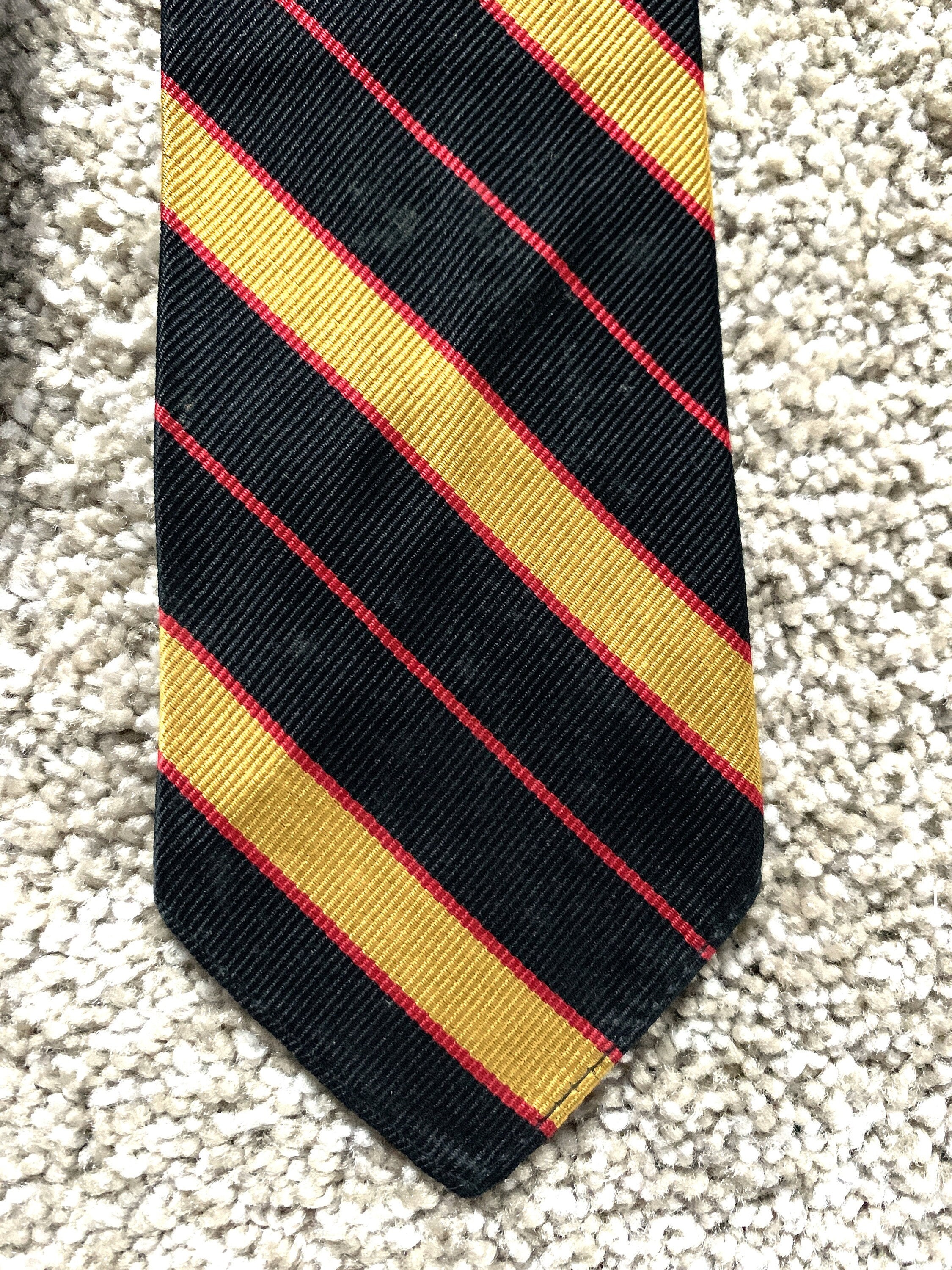 Yellow Stripe Tie - Etsy