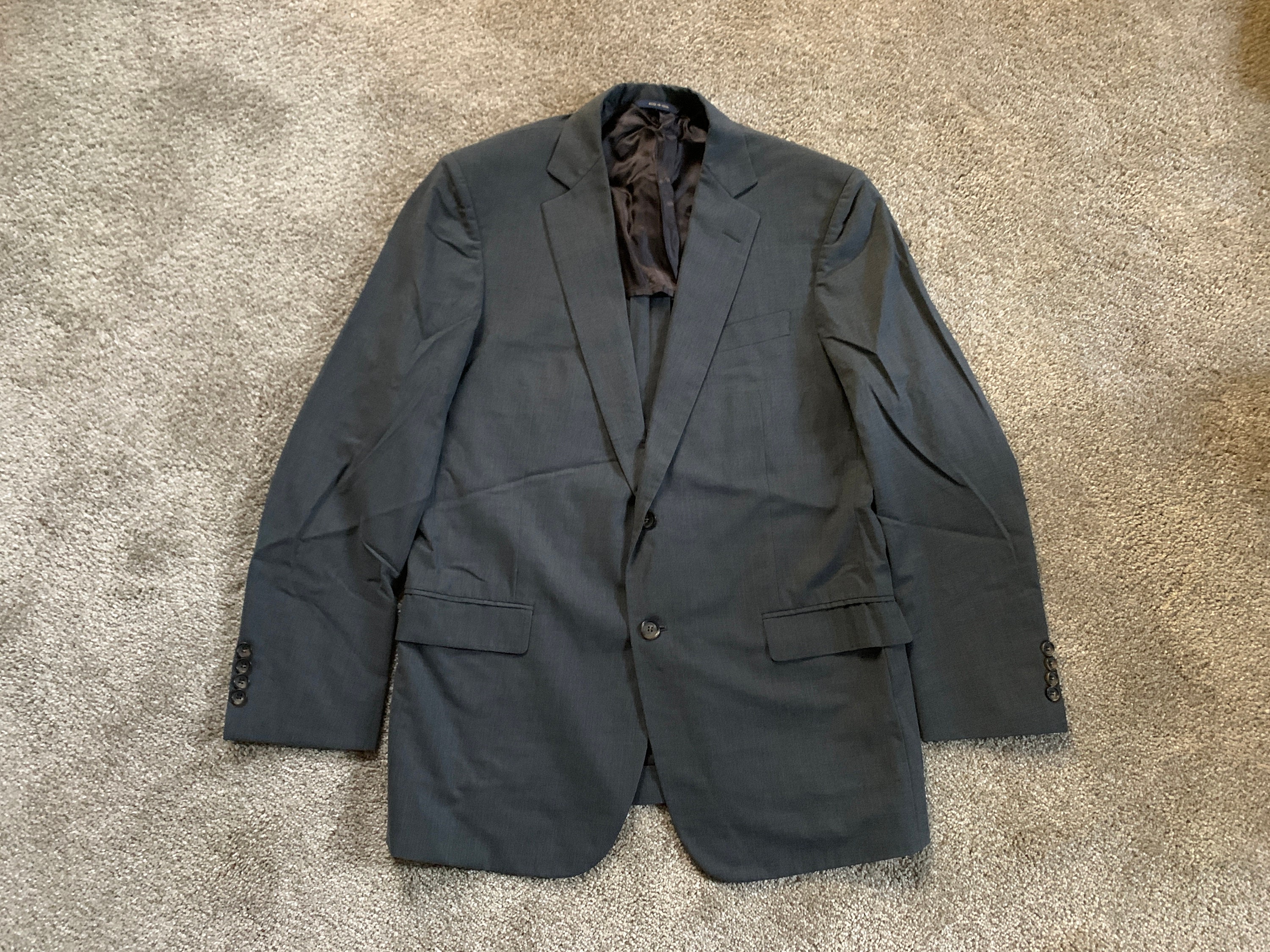 Vintage Brooks Brothers Fitzgerald Brookscool Solid Gray