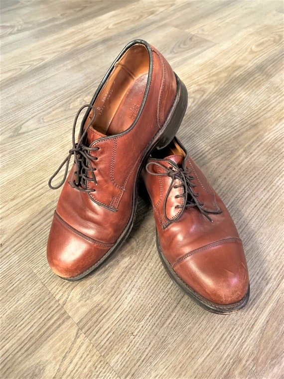 Vintage Allen Edmonds Fairgate Brown Cap Toe Shoes 7.5D - Etsy